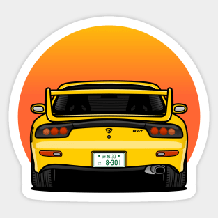 Mazda RX-7 JDM Initial-D Drift Ver A Sticker